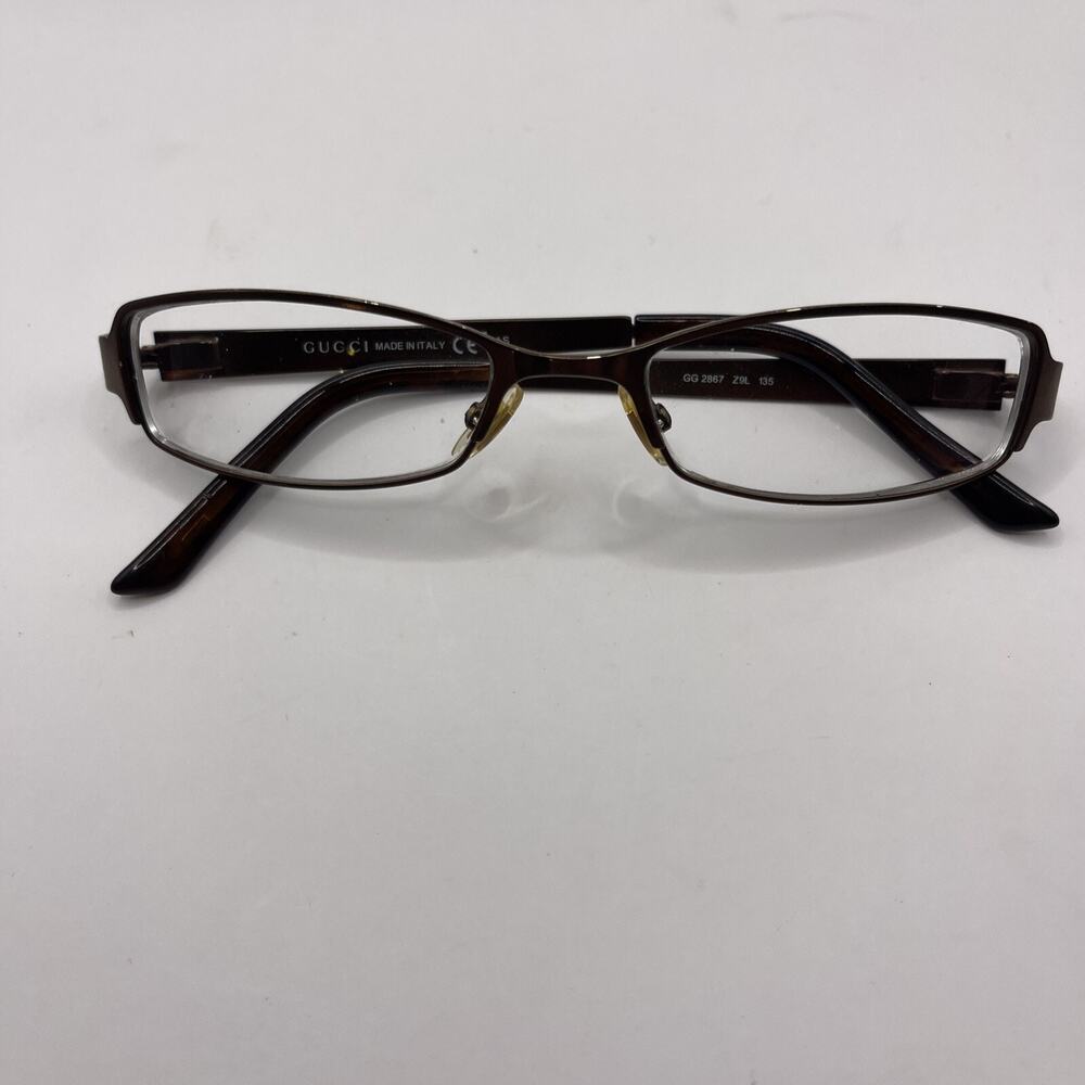 Gucci Eyeglasses GG 2867 Z9L Women's Brown 51-17 135 Italy *Frames Only* - Picture 12 of 15